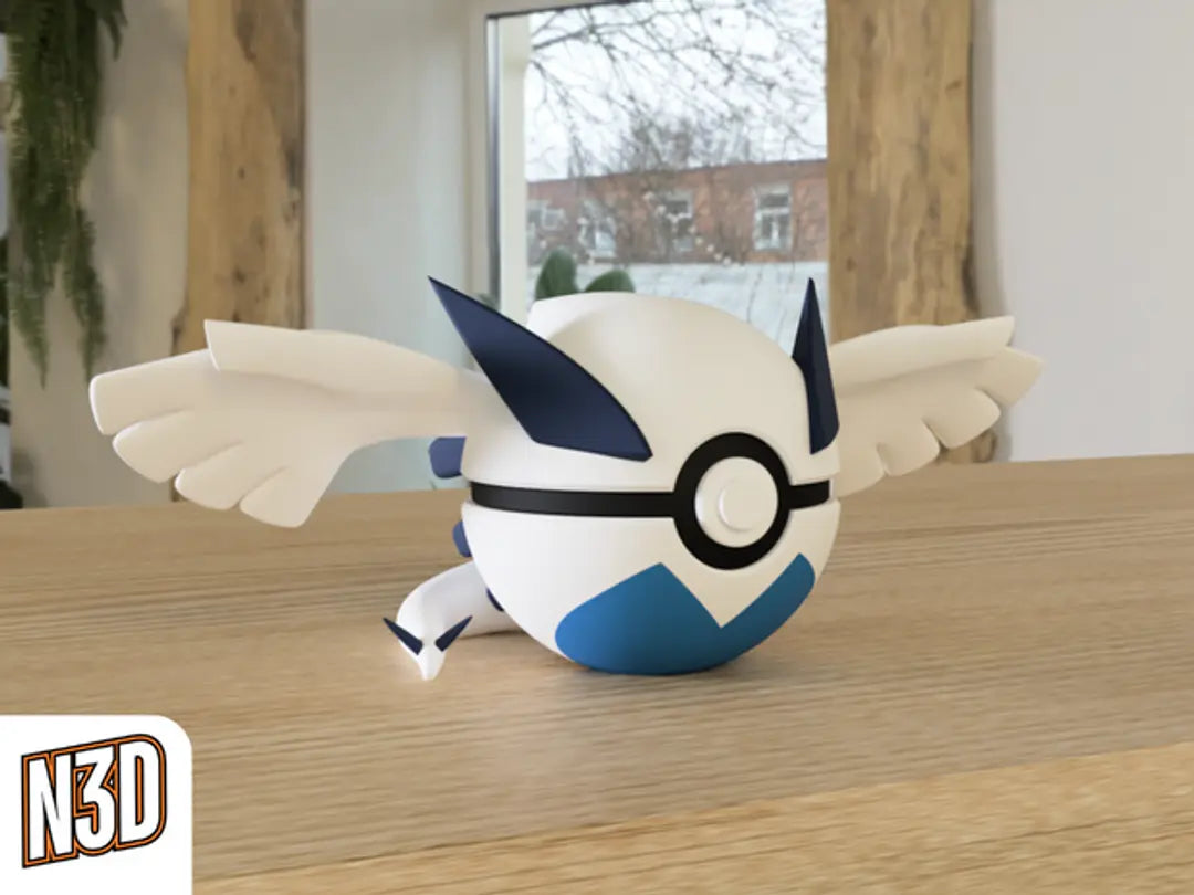 #249 Lugia Themed Pokeball - N3D