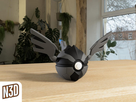 #644 Zekrom Themed Pokeball - N3D