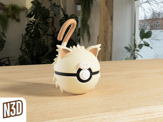 #056 Mankey Themed Pokeball - N3D