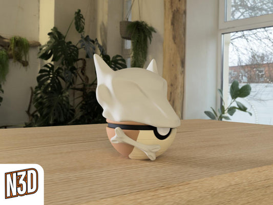 #105 Marowak Themed Pokeball - N3D