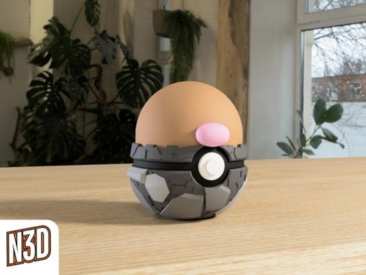 #050 Diglett Themed Pokeball - N3D