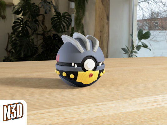 #067 Machoke Themed Pokeball - N3D