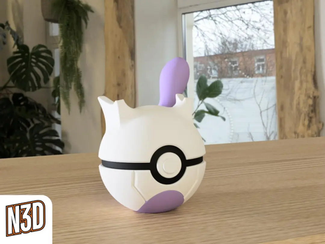 #151 Mewtwo - Themed Pokeball - N3D