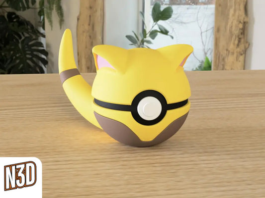 #034 Abra - Themed Pokeball - N3D