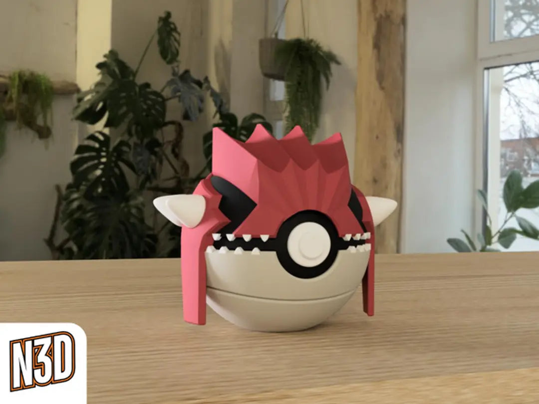 #383 Groudon Themed Pokeball - N3D