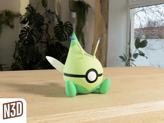 #251 Celebi Themed Pokeball - N3D