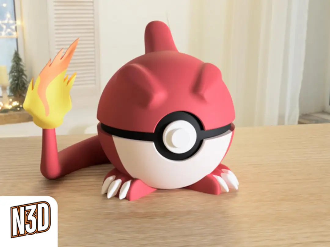 #005 Charmeleon Themed Pokeball - N3D