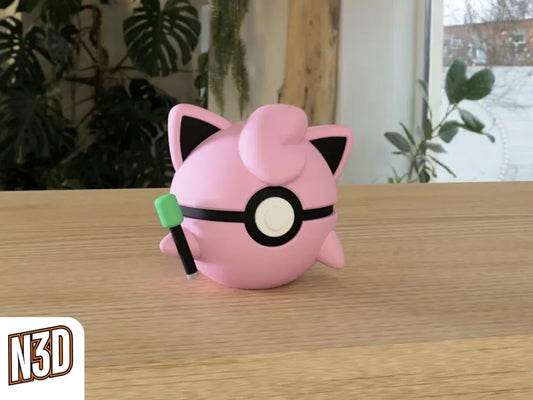 #039 Jigglypuff - Themed Pokeball - N3D