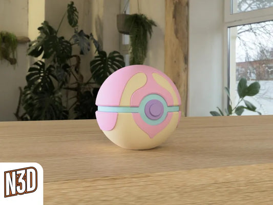 Heal Ball - Themed Pokeball - N3D