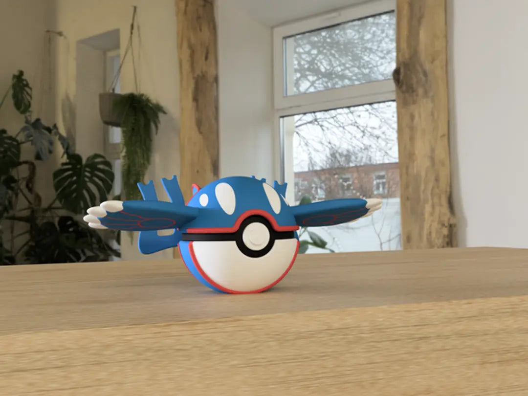 #382 Kyogre Themed Pokeball - N3D