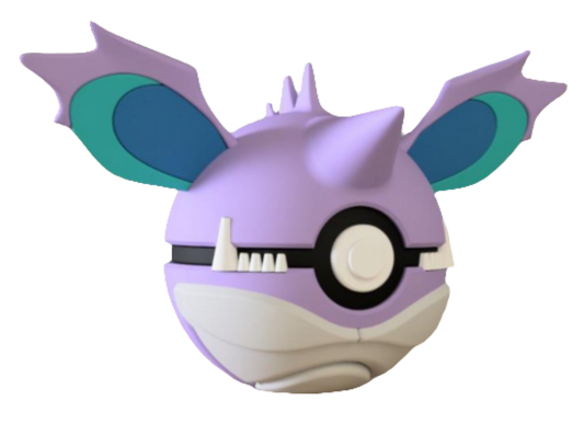 #034 Nidoking Themed Pokeball - N3D