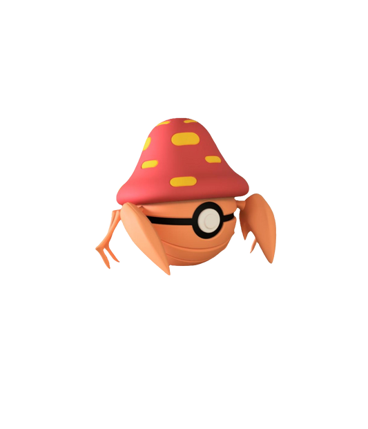 #047 Parasect Themed Pokeball - N3D