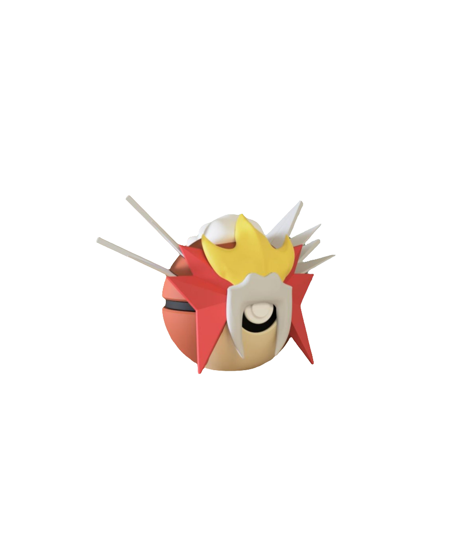 #244 Entei Themed Pokeball - N3D
