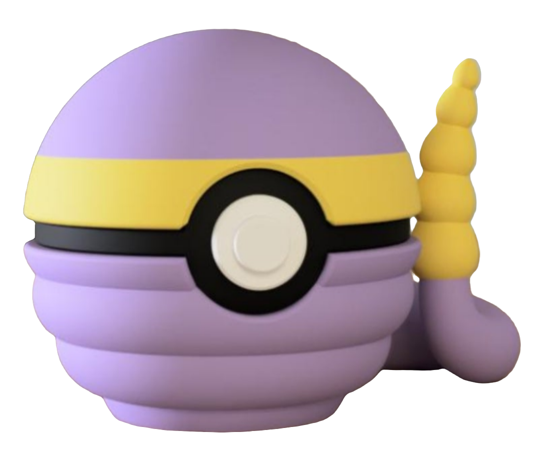 #023 Ekans Themed Pokeball - N3D