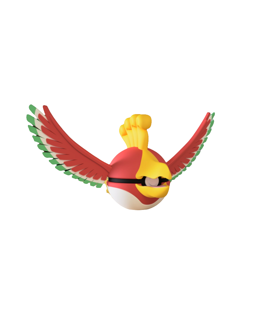 #250 Ho Oh  Themed Pokeball - N3D