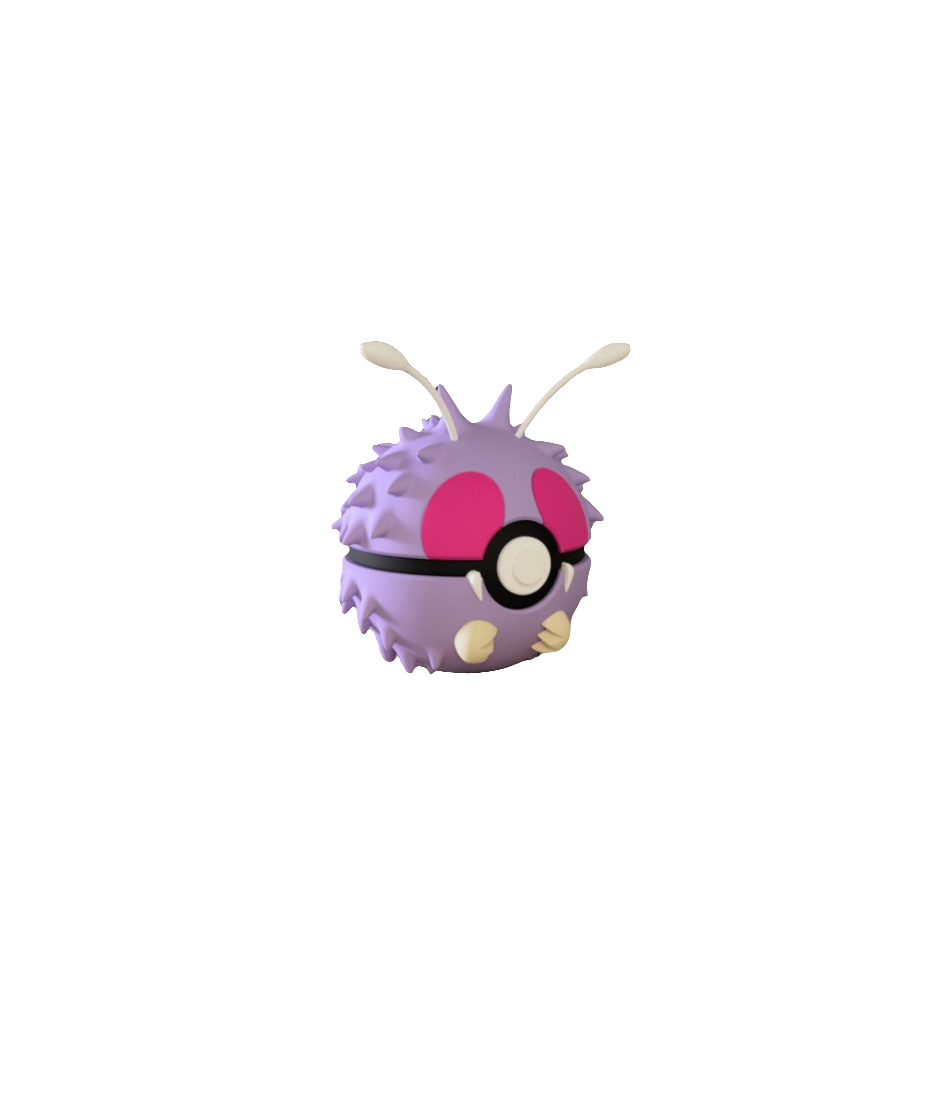 #048 Venonat Themed Pokeball - N3D