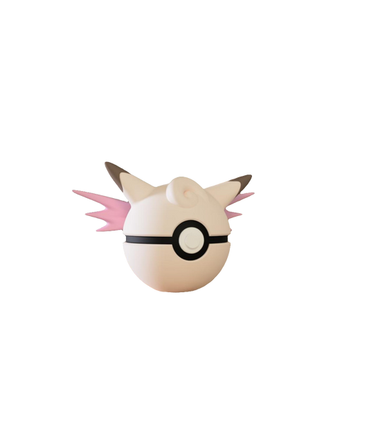 #036 Clefable Themed Pokeball - N3D