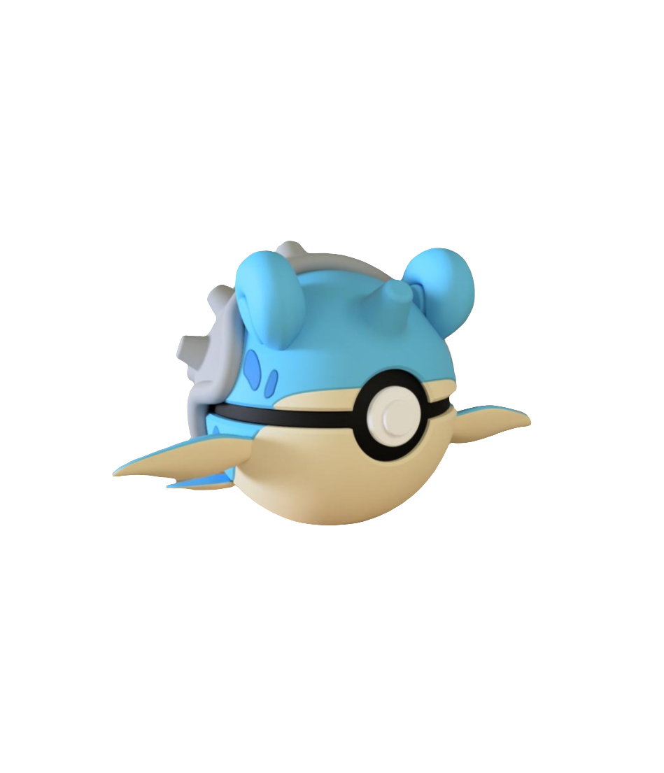 #131 Lapras Themed Pokeball - N3D