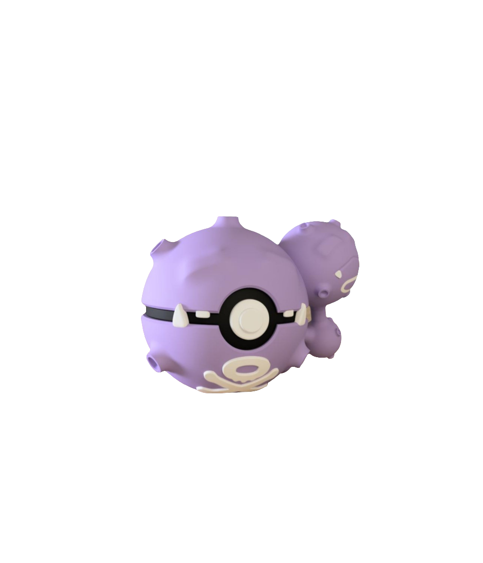 #110 Weezing Themed Pokeball - N3D