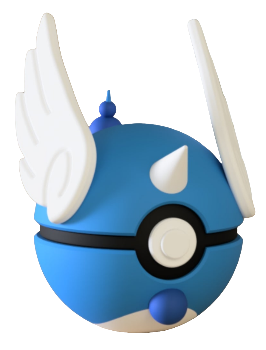 #148 Dragonair Themed Pokeball - N3D