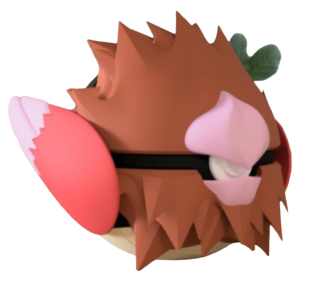 #021 Spearow Themed Pokeball - N3D