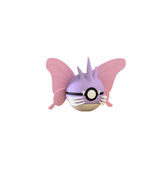 #049 Venomoth Themed Pokeball - N3D