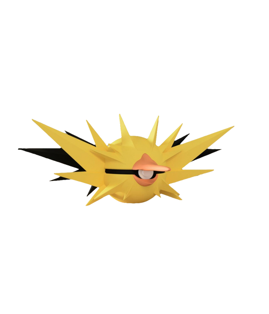 #145 Zapdos Themed Pokeball - N3D