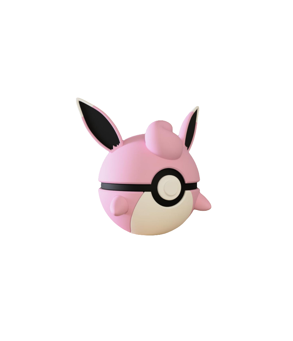 #040 Wigglytuff Themed Pokeball - N3D