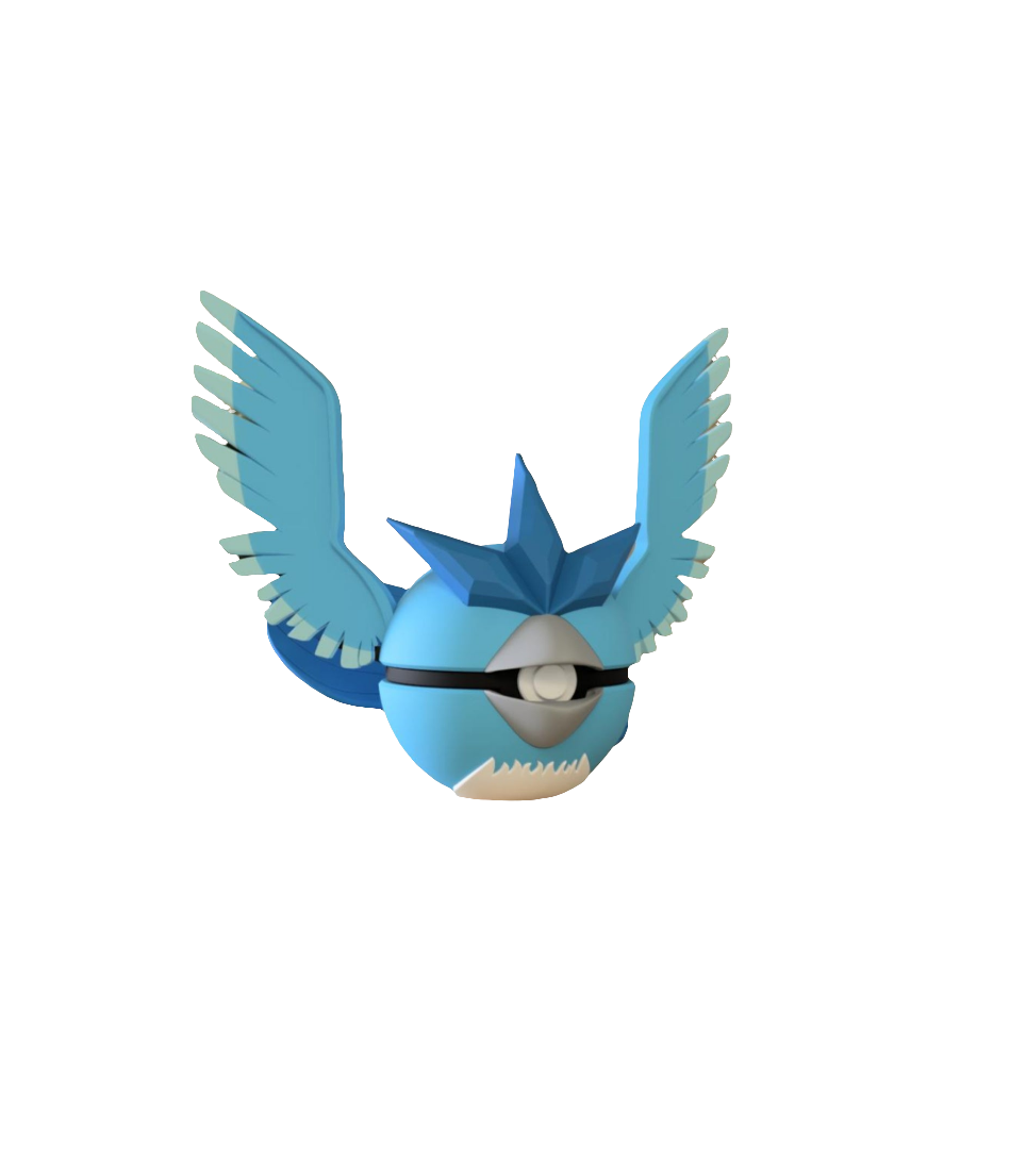 #144 Articuno Themed Pokeball - N3D