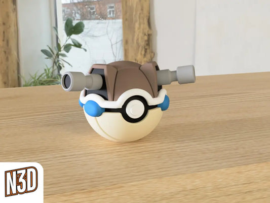 #009 Blastoise Themed Pokeball - N3D