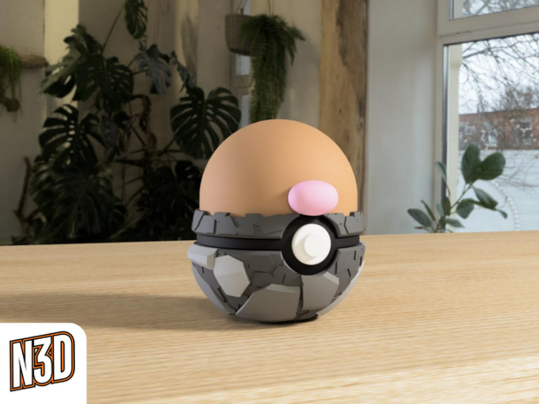 #050 Diglett Themed Pokeball - N3D
