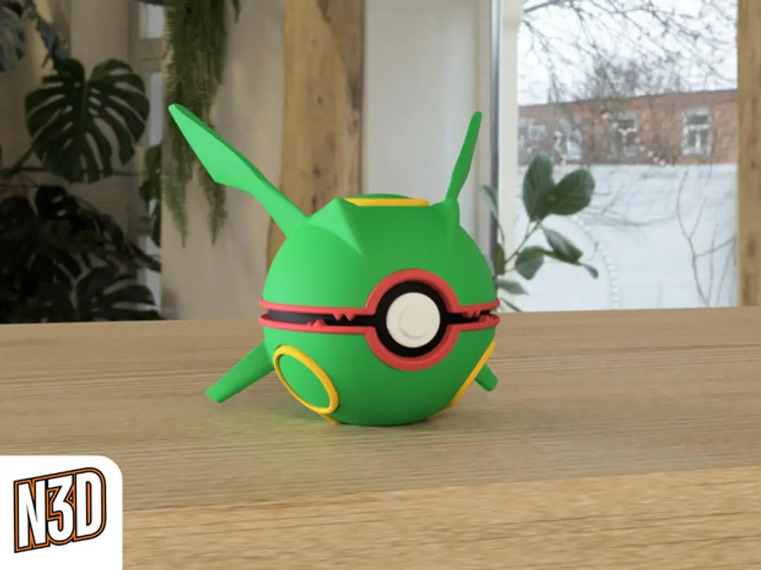 #384 Rayquaza Themed Pokeball - N3D