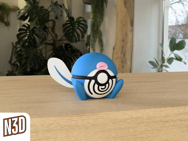#060 Poliwag - Themed Pokeball - N3D
