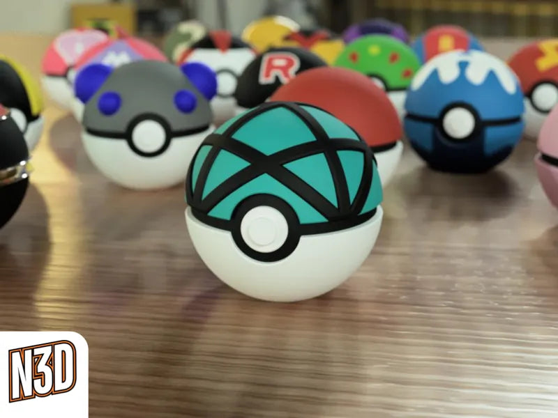 Nest Ball - Themed Pokeball - N3D