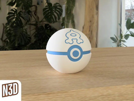 Team Aqua Ball - Themed Pokeball - N3D