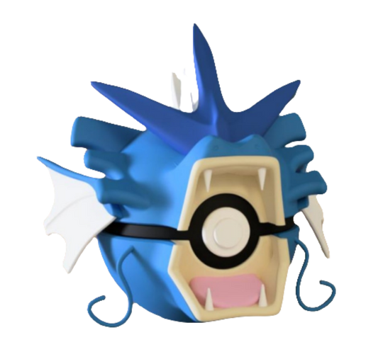 #130 Gyarados Themed Pokeball - N3D
