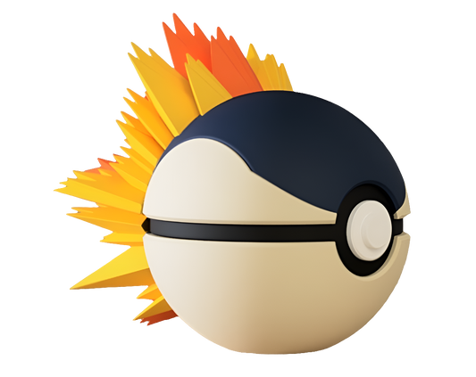 #155 Cyndaquil Themed Pokeball - N3D