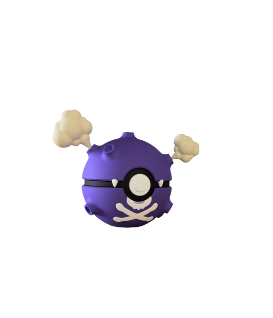 #109 Koffing Themed Pokeball - N3D
