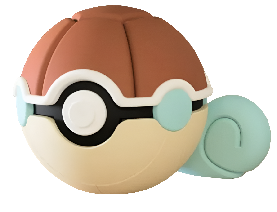 #007 Squirtle - Themed Pokeball - N3D